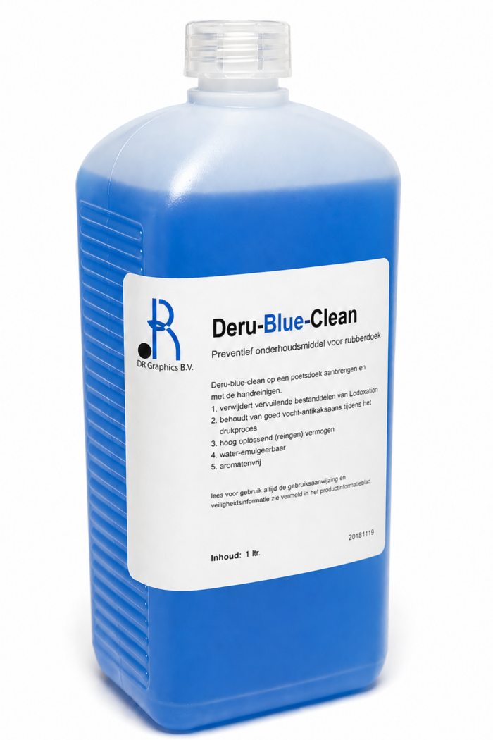 DERU Blue clean – Regeneratiemiddel rubberdoek – 1L