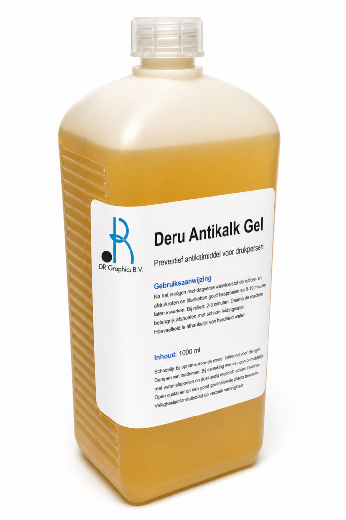 DERU Antikalkgel – Drukpersrollen – 1L