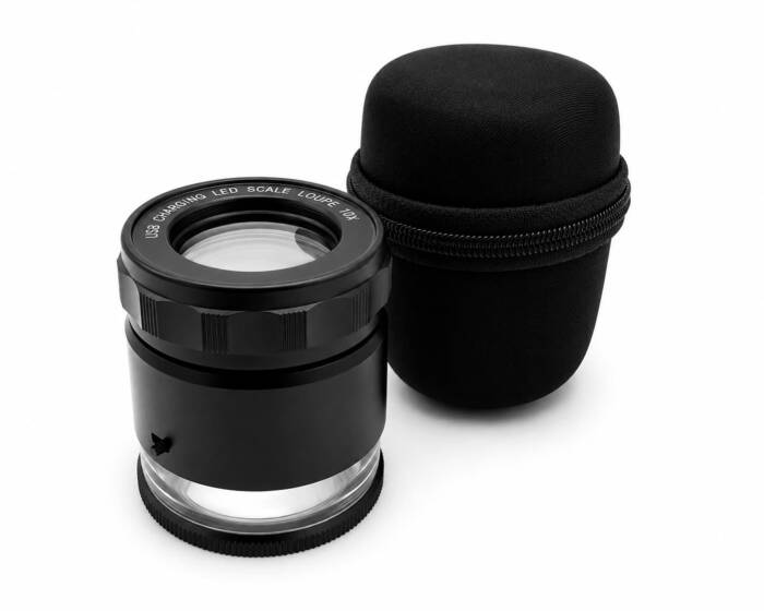 Precisieloep 10X USB – incl. LED–verlichting en meetschaal