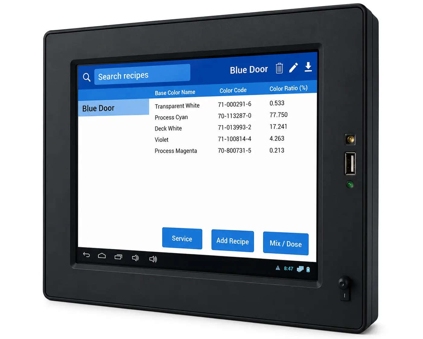Touchscreen - Spot Color Master