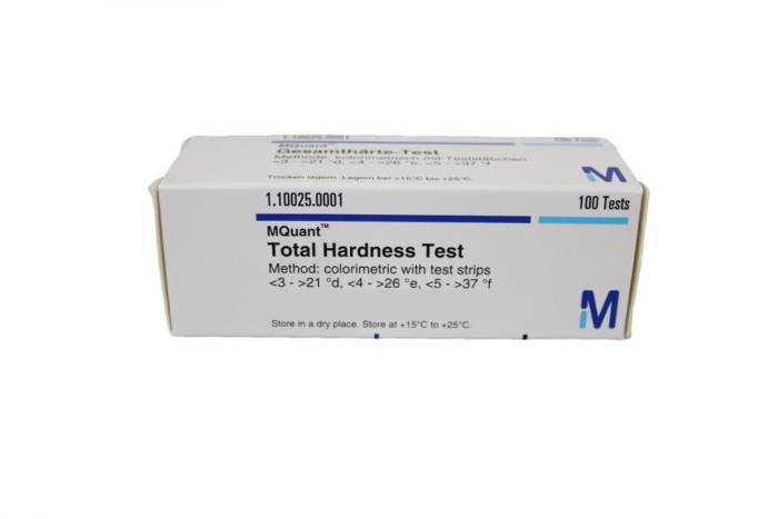 Meetapparatuur | Totale hardheid test strips |100 strips