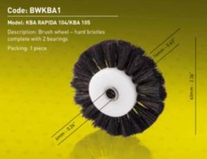 Borstels en borstelwielen voor een Offsetdrukpers,Vervanging borstels en borstelwielen voor drukmachine